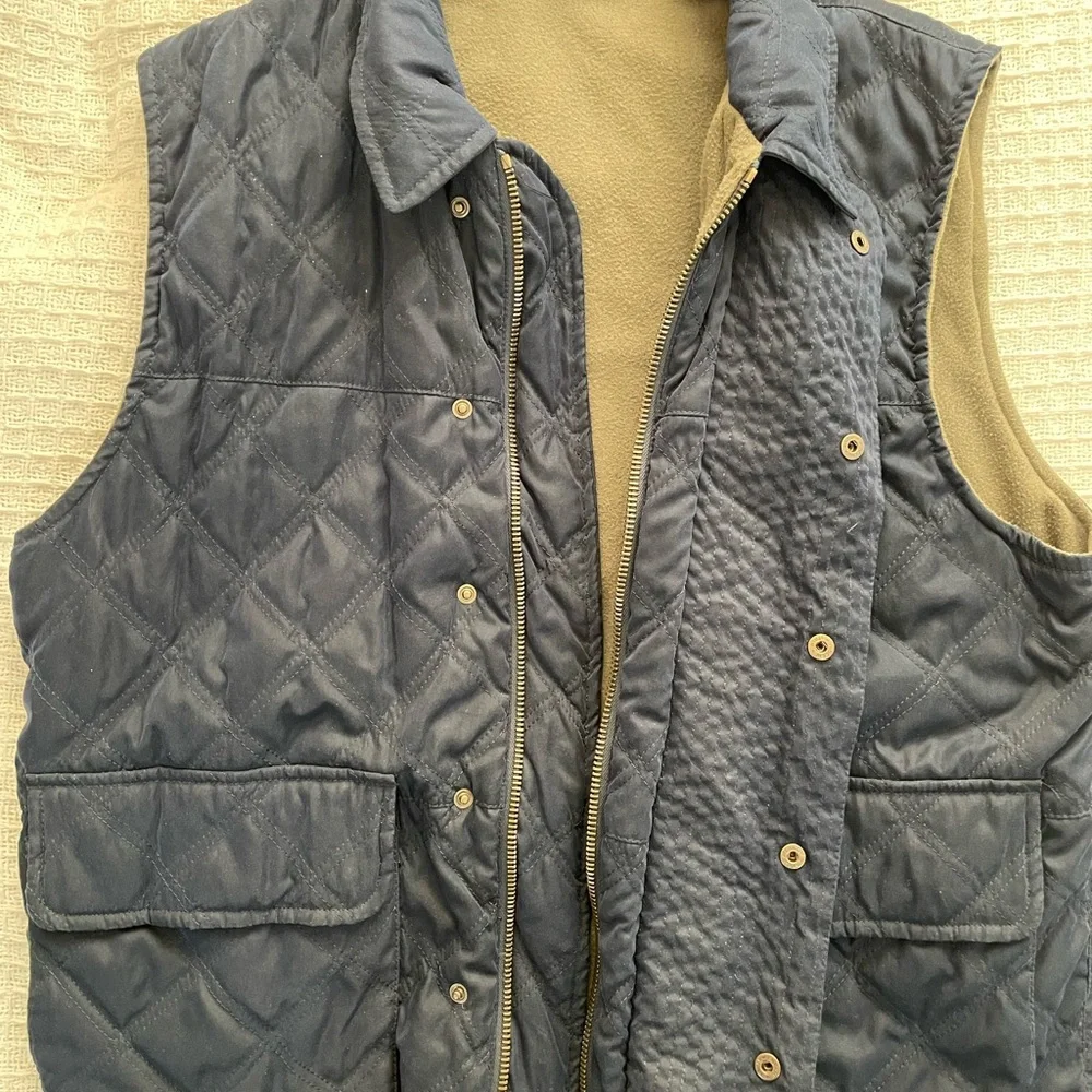 Faconnable Men's Quilted Blue Vest - Picture 4 of 5
